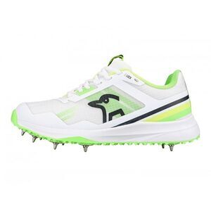 Kookaburra Unisex Adult KC 2.0 Spiked Cricket Shoes / White/Yellow/Green
